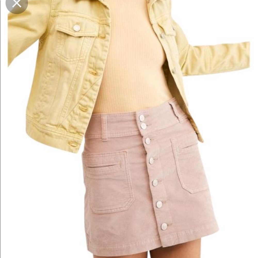 Corduroy Free People Skirt